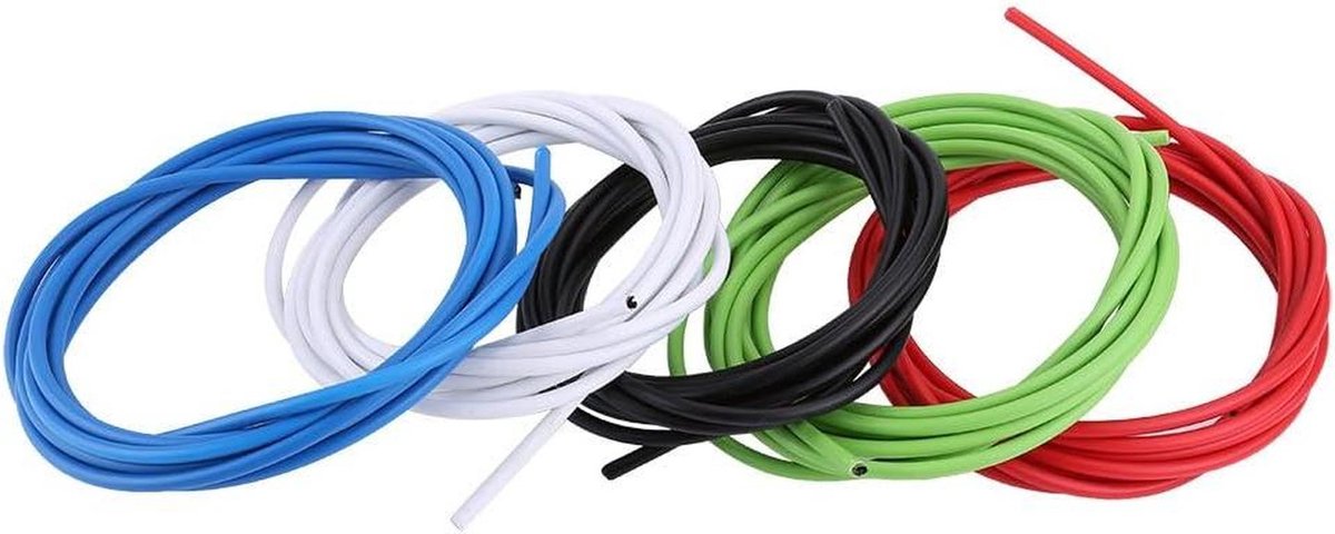 Schakelkabel Set - Fiets Kabel - Fiets Onderhoud - Roestvrij Staal - 3 Meter - Zwart
