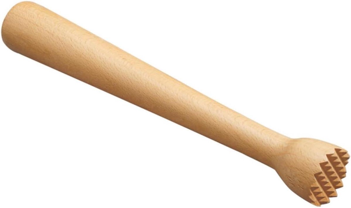 Cocktail Stamper - Bar Mixer - Drankjes Maken - Ergonomisch Handvat - 25 cm Lengte - Beige