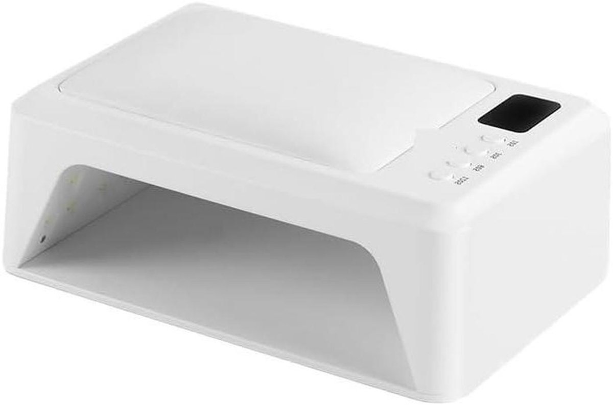 Nagellamp - UV LED Lamp - Gelnagels Uitharden - 2-in-1 Armsteun - 72W - Wit