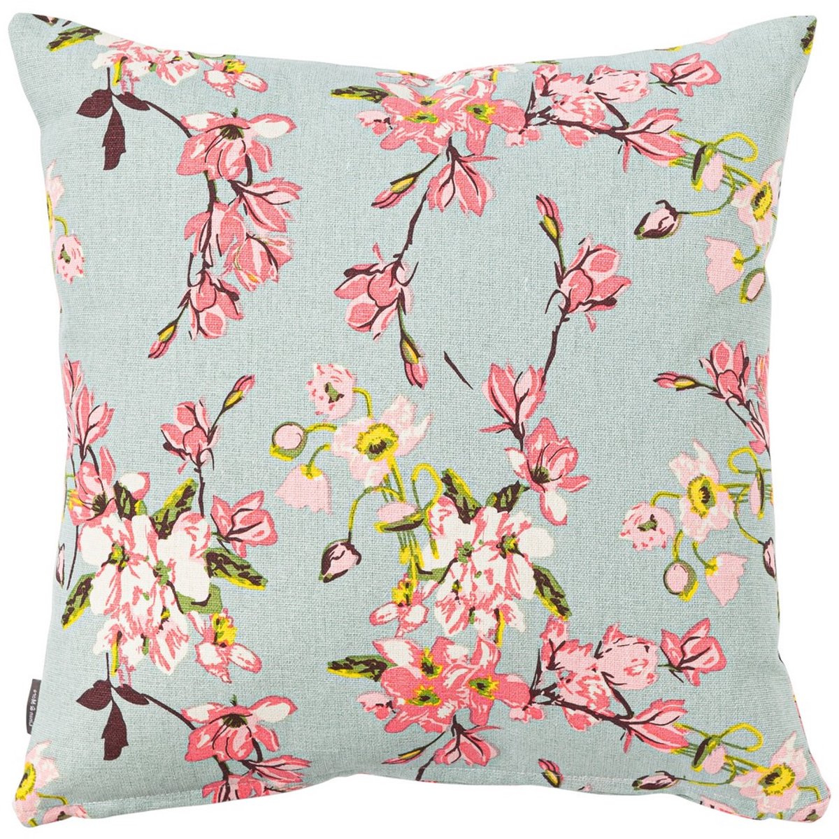Blossom light blue Cushion 45 cm x 45 cm