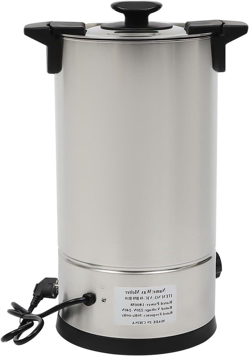 Wax Smelter - Kaarsen Smelter - Kaarsen Maken - Roestvrij Staal - 10 Liter - Wit