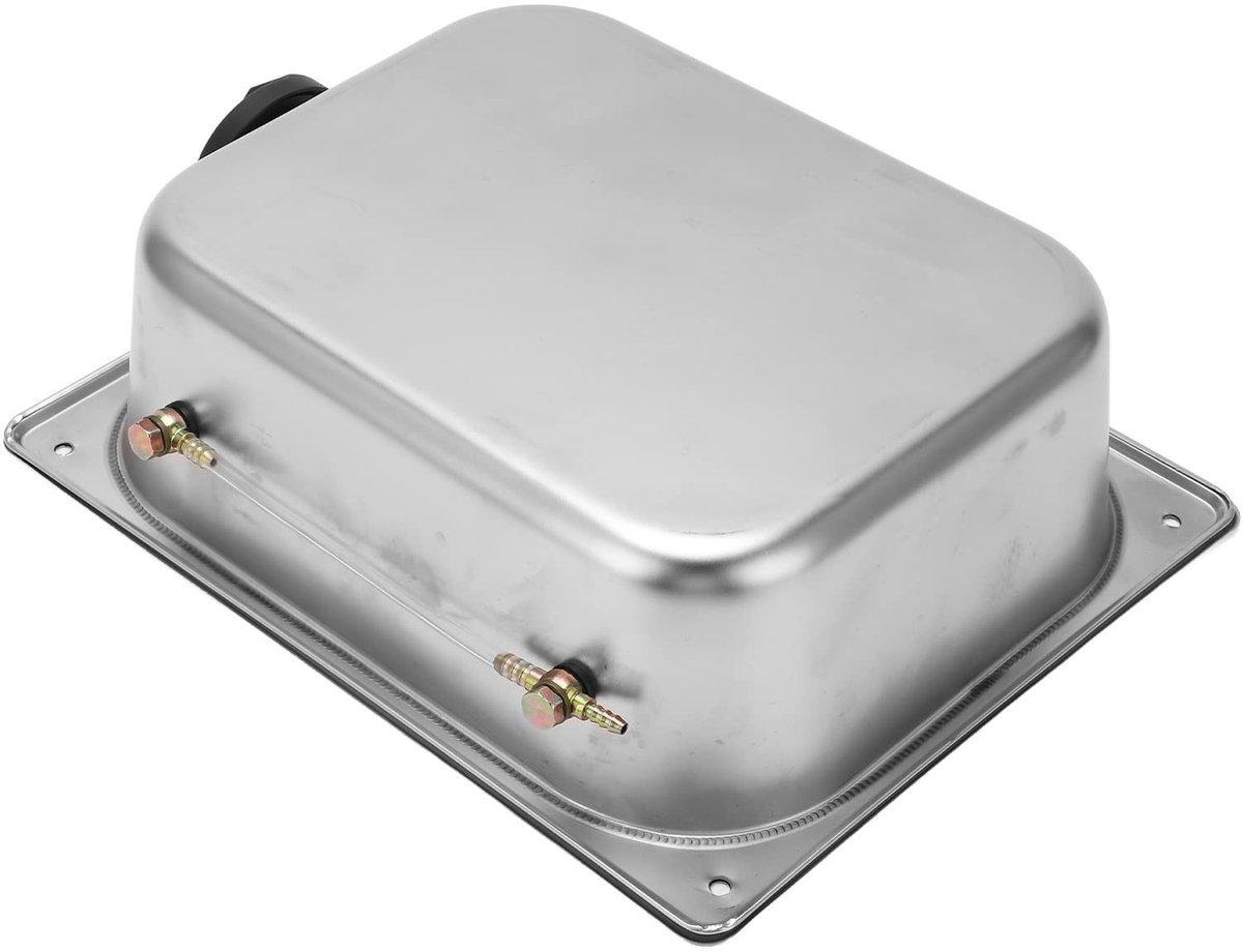 Dailygoods- Brandstoftank Roestvrij Staal - Dieselverwarming - Benzine - 7L Capaciteit - Brandstof Jerrycan - Geschikt voor Webasto Standkachel - Brandstofreservoir