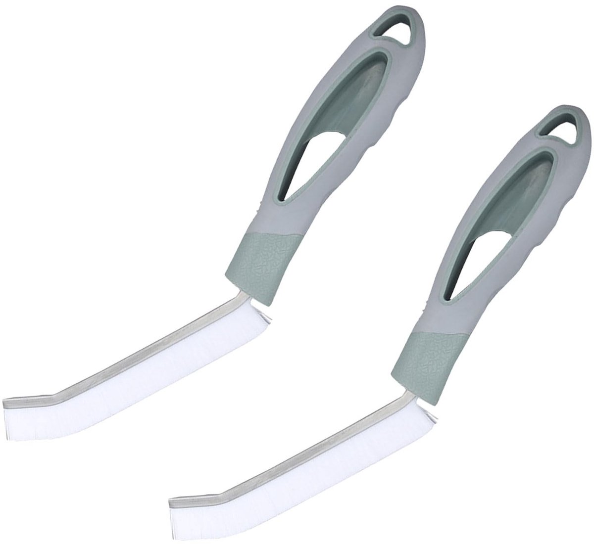 Dailygoods- Auto-reinigingsborstel sikkeldesign - Nylon/Kunststof - Ergonomische handgreep - 2 stuks - Efficiënte reiniging - Multifunctioneel