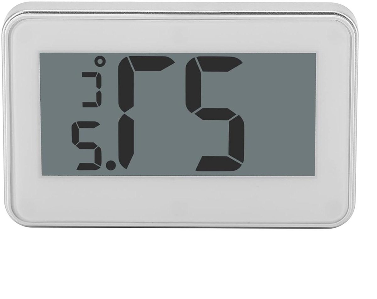 Digitale Koelkastthermometer - Vriezer meter - Voedsel bewaren - Groot LCD display - 6.8 x 4.3 cm - Wit