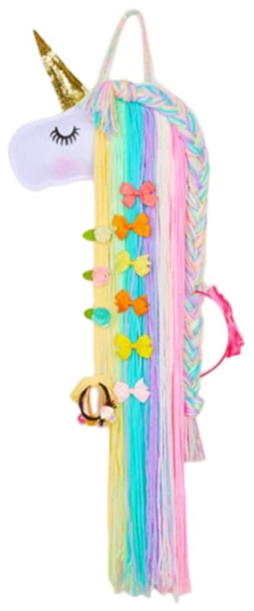Dailygoods- Haarspeldjes Eenhoorn - Opberghouder - Haaraccessoires - Haarclips - Organizer - Duurzaam Polyester