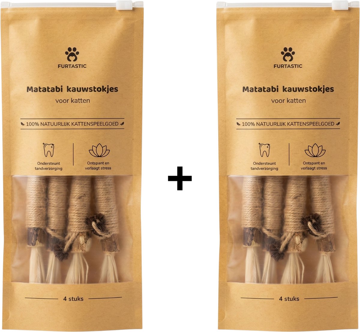 FURTASTIC® Matatabi Stokjes voor Katten - 8 Stuks – 100% Natuurlijk Catnip Kattenspeelgoed - Kauwstokjes Kat — afbeelding 9