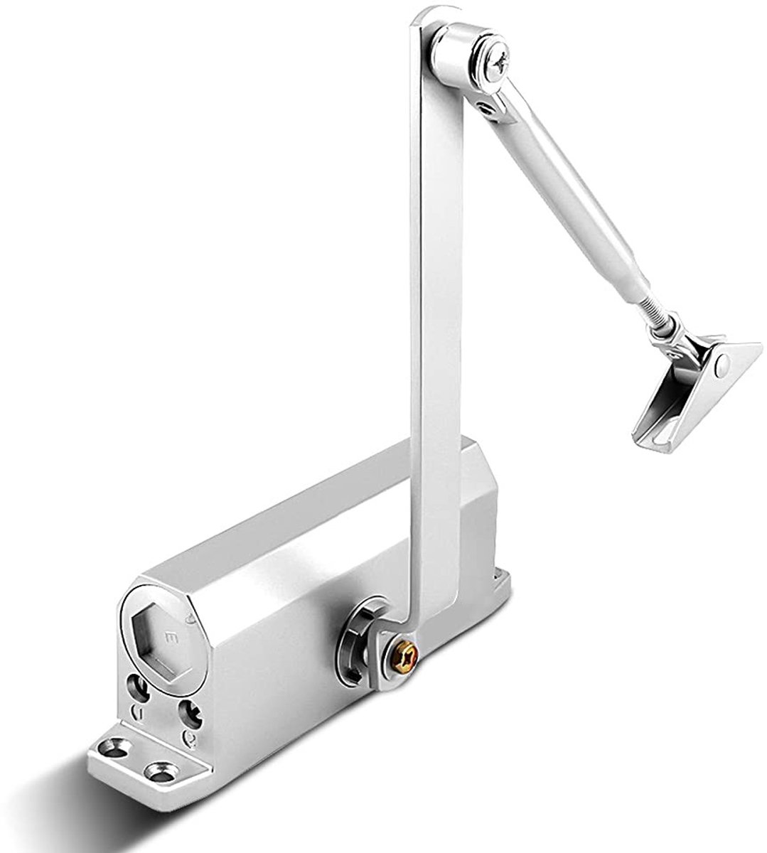 Dailygoods- Deurdranger Robuust - Verstelbare Deursluiter - Hydraulische Deurdranger - Geschikt voor 35-60 kg - Massief Aluminium - Duurzaam en Hittebestendig