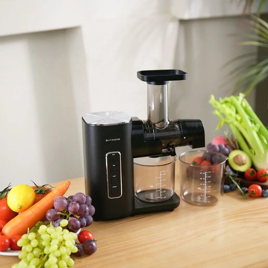 Zerova Juicer - Sap pers - Sapmachine - Slowjuicer - 450 ml sapbeker - 2 snelheden met stille 150 W moter en anti-druppel ontwerp van Zerova — afbeelding 4
