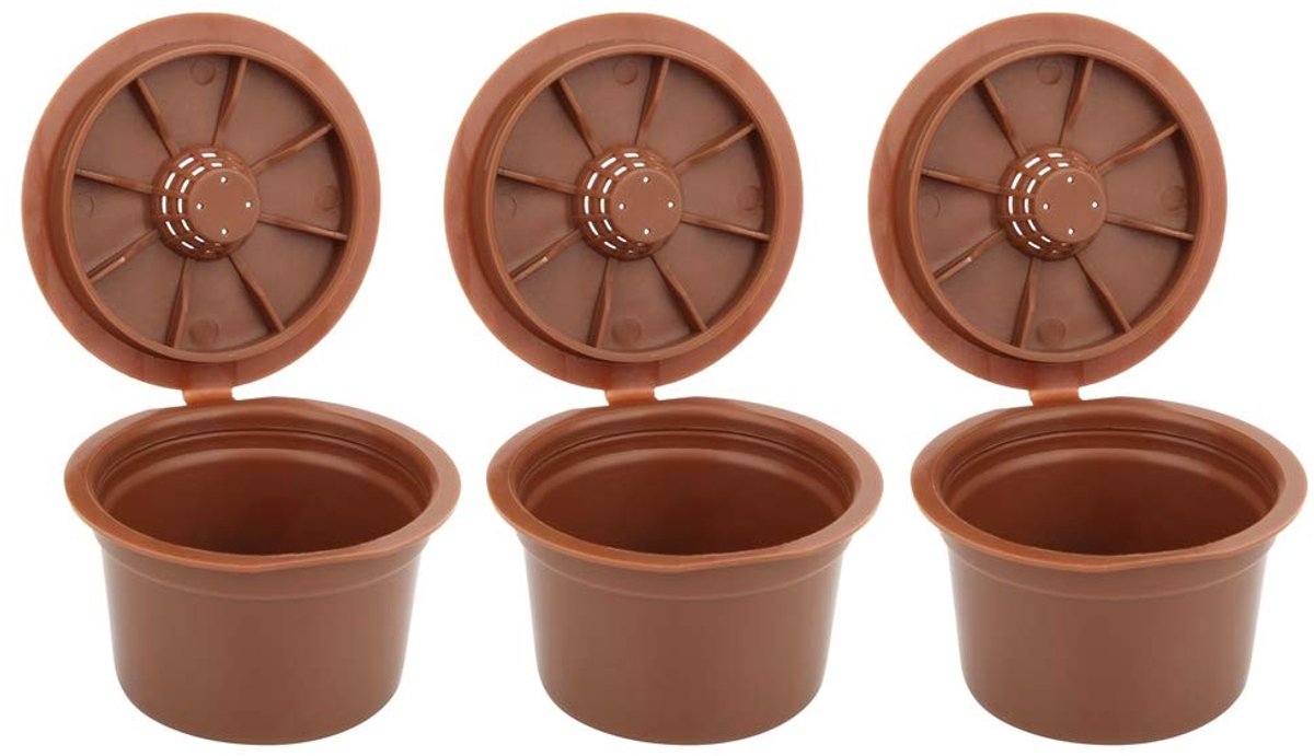 Dailygoods- Koffiecapsule Herbruikbaar - Koffiefilterhouder - Vervanging voor Caffitaly - Hoogwaardig Kunststof - Duurzaam en Economisch - Koffiefilter