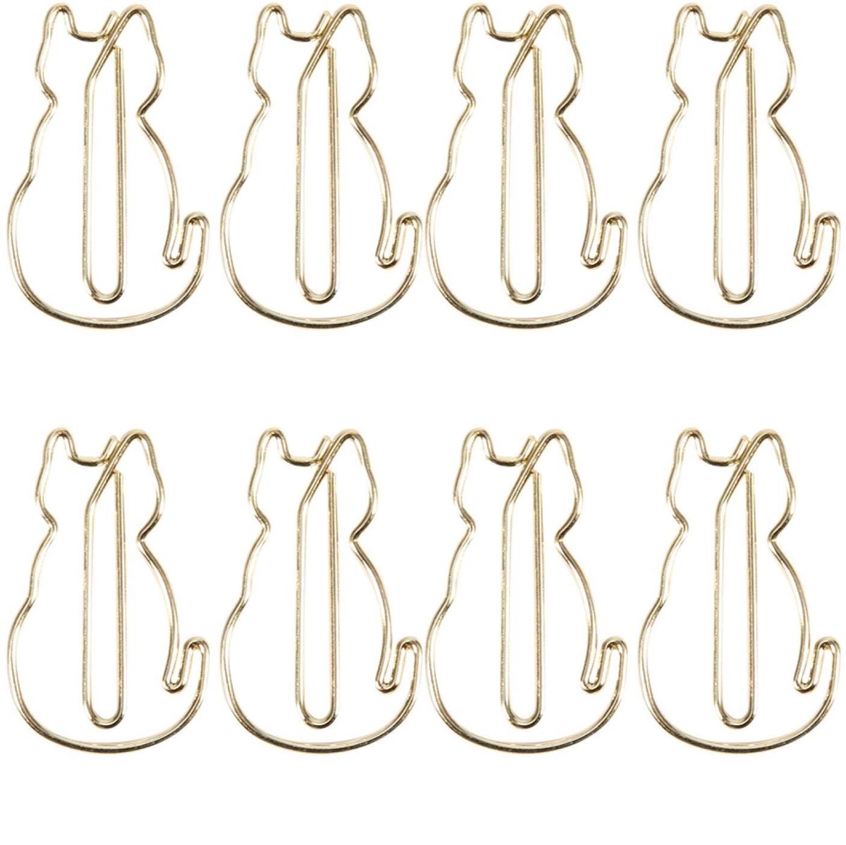 Dailygoods- Paperclips 12-delig - Metalen Paperclips - Duurzaam - Bladwijzers/Briefclips - Organiseren van Bonnen - Lichtgewicht - Bindclips