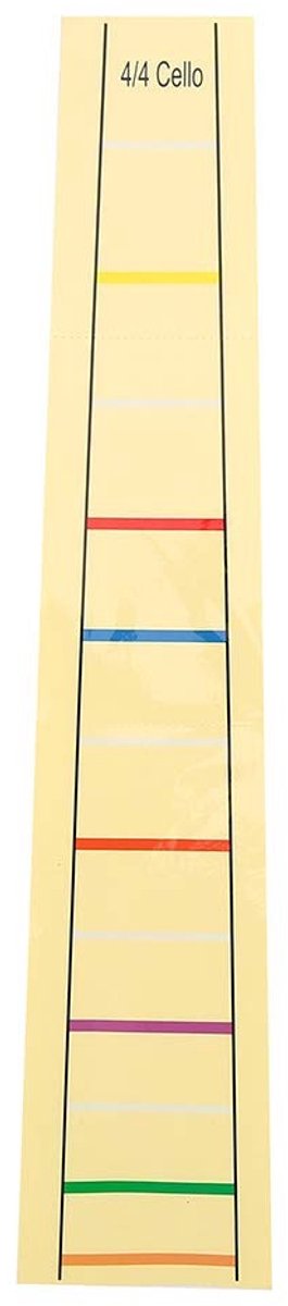 Dailygoods- Toetsstickers - Cello-vingermarkeringen - Vingerpositiemarkeringen - Oefentrainingen voor beginners - Set voor 4/4 cello - Eenvoudig aan te brengen