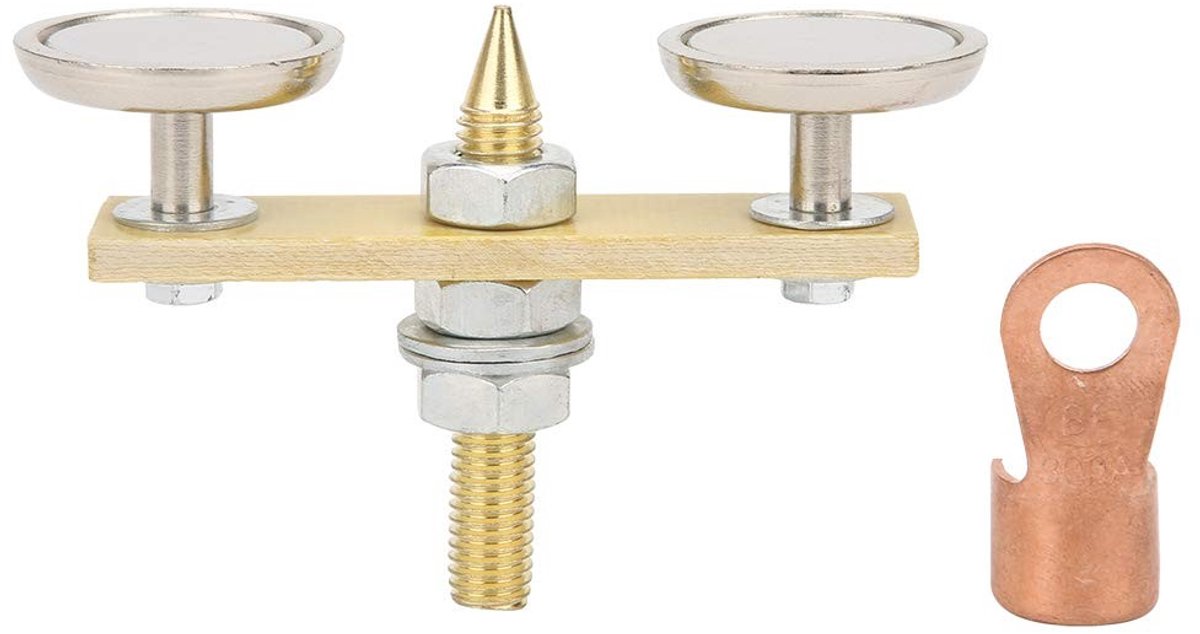 Dailygoods- Lassen Klem Hoge Duurzaamheid - Lassen Magneet Hoofd - Messing/Isolatieplaat - Diameter 36mm - Schroefmaat 65x10mm - Sterk Magnetisme 3KG - Lasmagneet