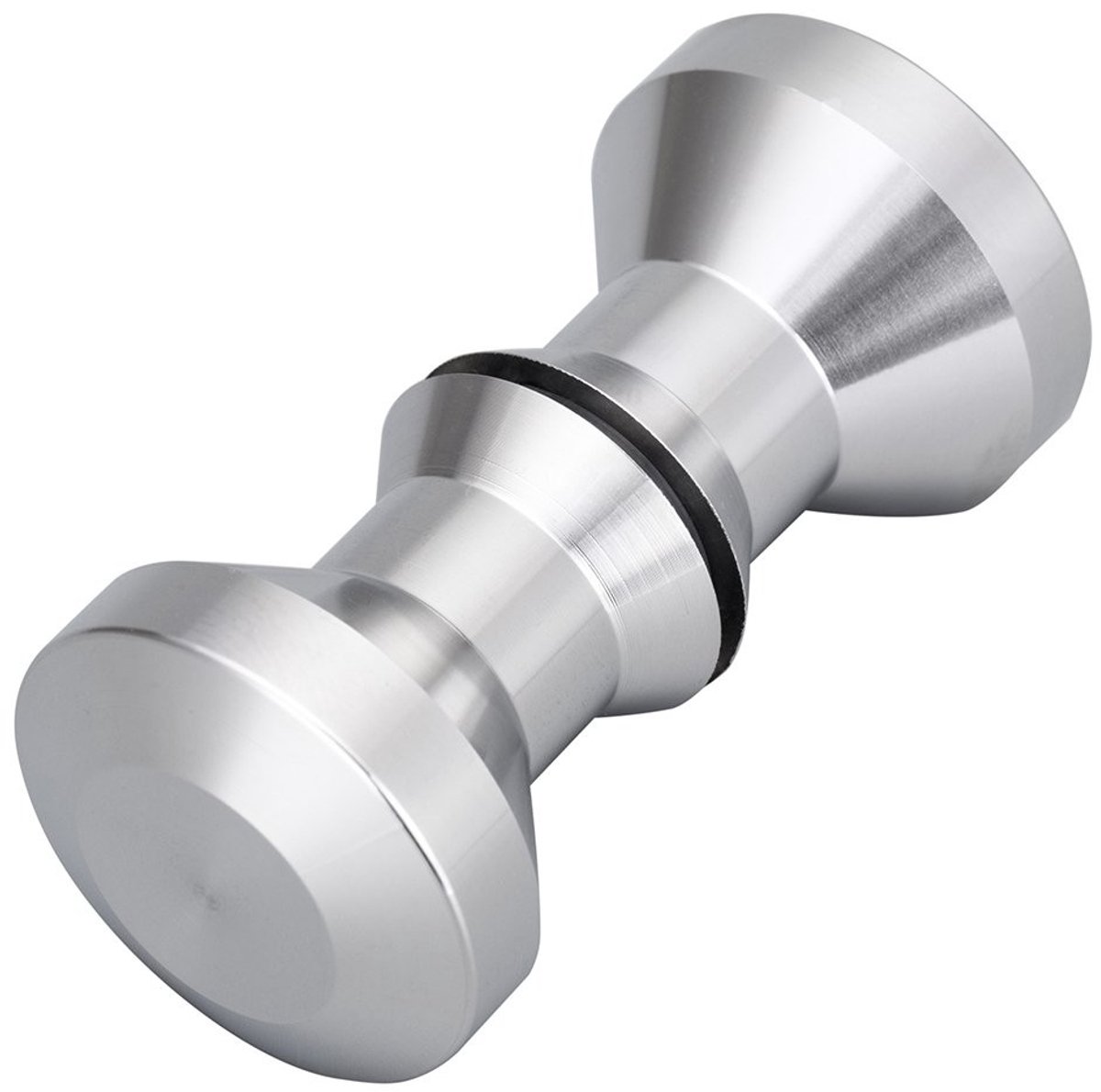 Dailygoods- Deurklink - Dubbele knop - Hoogwaardig 304 staal - Voor badkamer/keuken - Eenvoudig te monteren - Geschikt voor glas van 6-12 mm