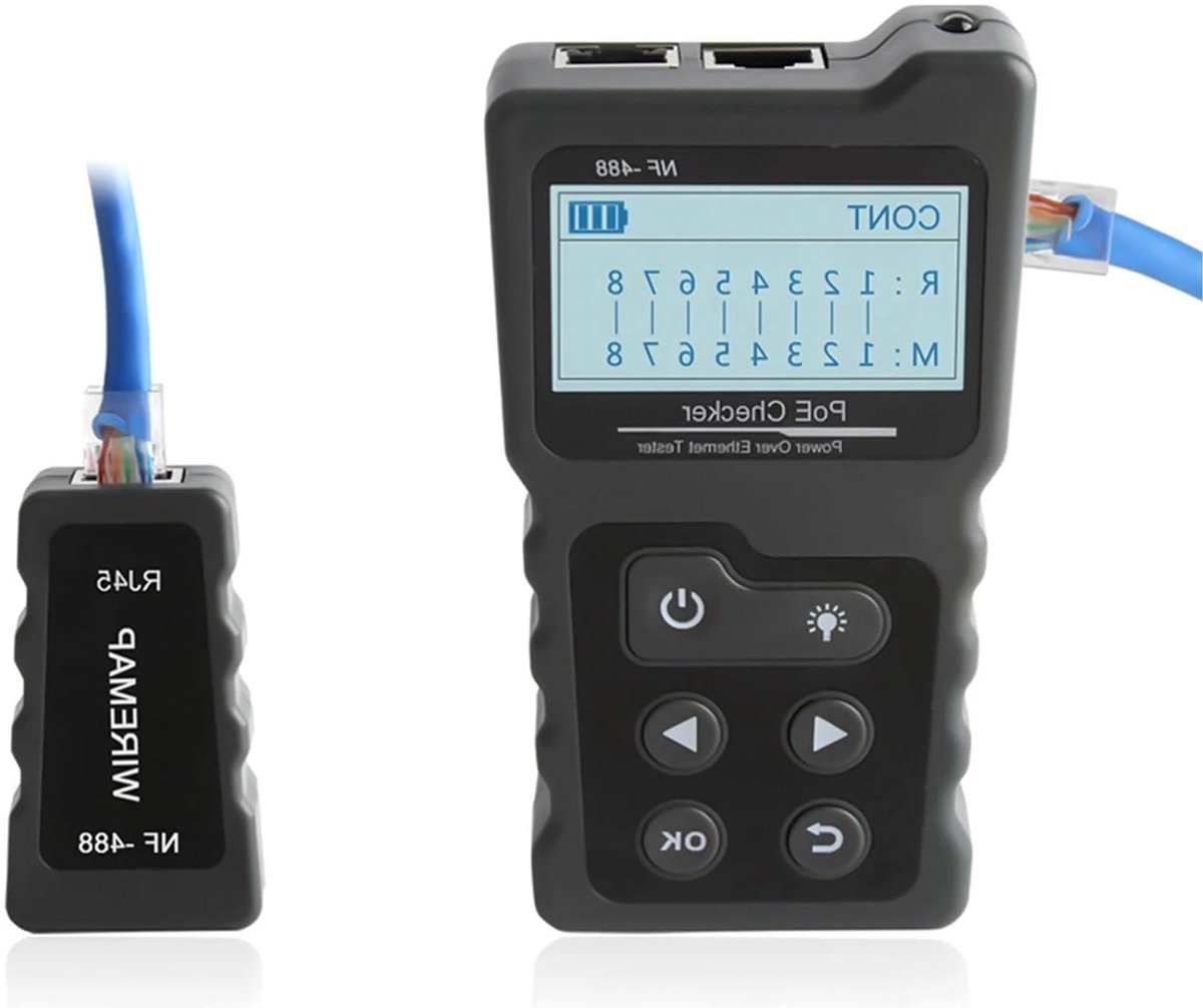 Netwerkkabel Tester - PoE Tester - Netwerk Diagnostiek - LCD Scherm - Compact Formaat - Niet gespecificeerd