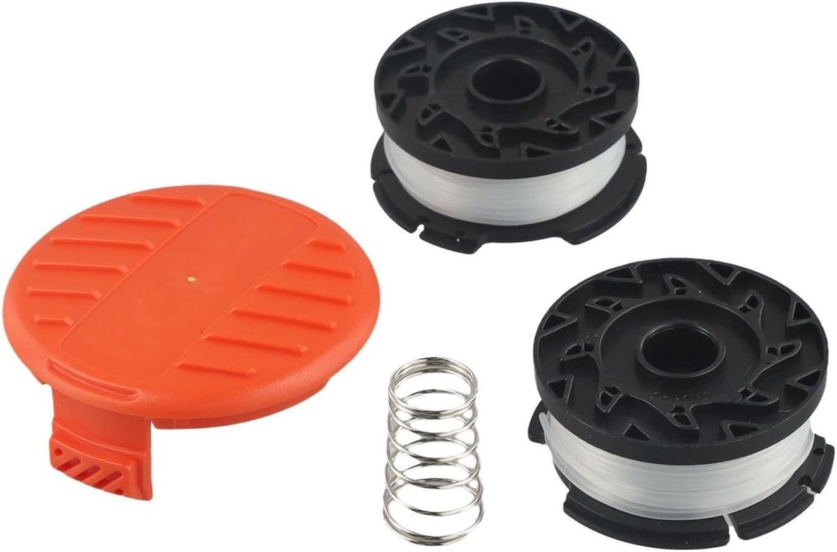 Trimmer Spoelen Kit - Vervangende Onderdelen - Tuinonderhoud Vereenvoudigen - Automatische Lijn Toevoer - 2 Spoelen 1 Dop - Zoals Afgebeeld