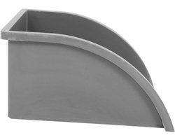 Regenwater Opvangbak - Regenpijp Spatbescherming - Water Opvangen - Weerbestendige Constructie - 27 x 20.3 x 18.3 cm - Lichtgrijs