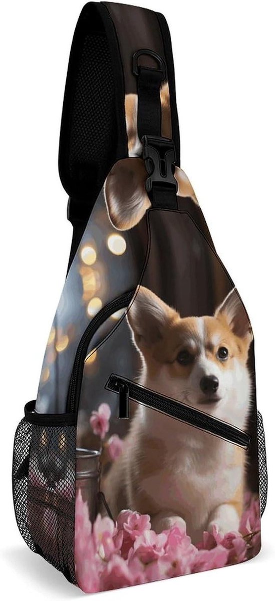 Honden Sling Bag - Crossbody Tas - Dagelijks Reizen - Waterdicht Lichtgewicht - 38x20cm - Meerdere Stijlen