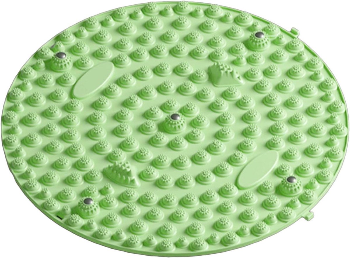 Voetmassage Mat - Voetreflex Plank - Voet Ontspanning - Met Ingebouwde Magneten - 55 x 20 cm - Zwart