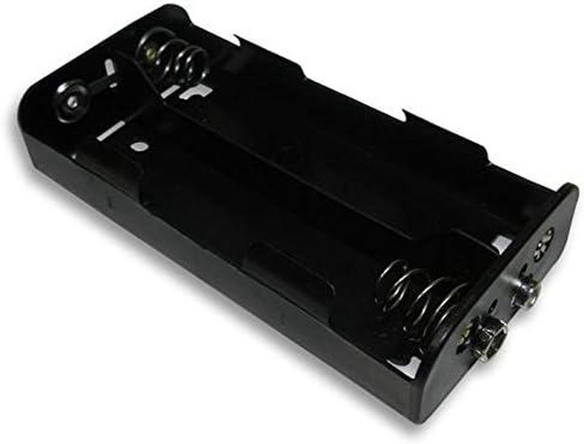 Batterijhouder 4XC - Accuhouder Set - Apparaten Voeden - Snap-On Mount - 5 Stuks - Zwart