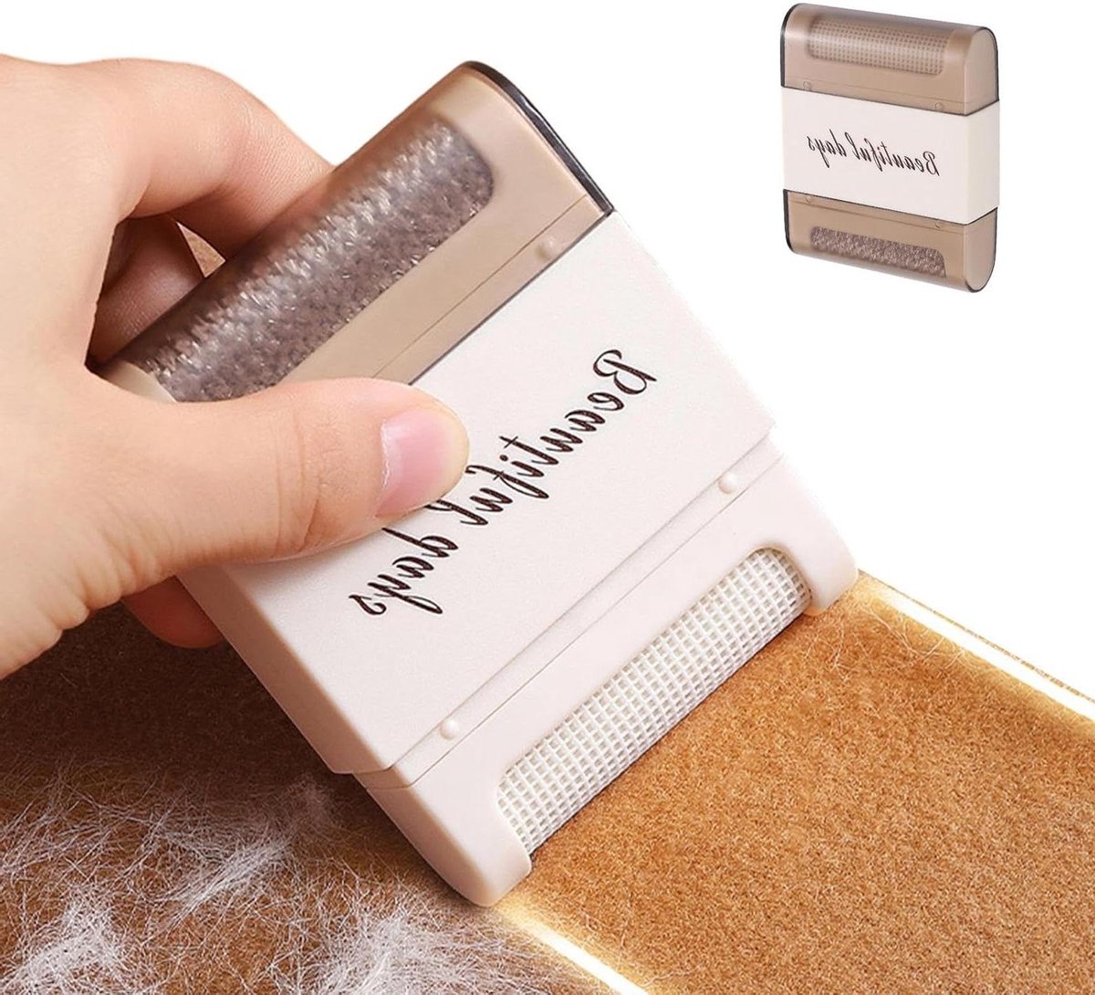 Handmatige pluisborstel | dubbele kop pluisverwijderaar voor stoffen, handmatig snijden van pluisjes van kleding | voor truien, jassen, mantels, wasdoeken