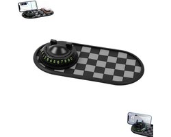 1 stuk - Antislipmat voor telefoonhouder - Multifunctionele antislipmat voor in de auto - Telefoonhouder met 360° draaifunctie - Antislipmat voor dashboard - Geschikt voor telefoons, zonnebrillen, sleutels en diverse kleine voorwerpen