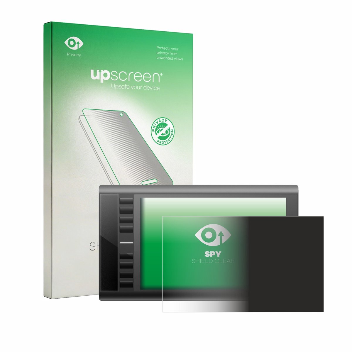 upscreen - privacy screenprotector voor Ugee M708 - Folie Beschermfolie Blauwlichtfilter