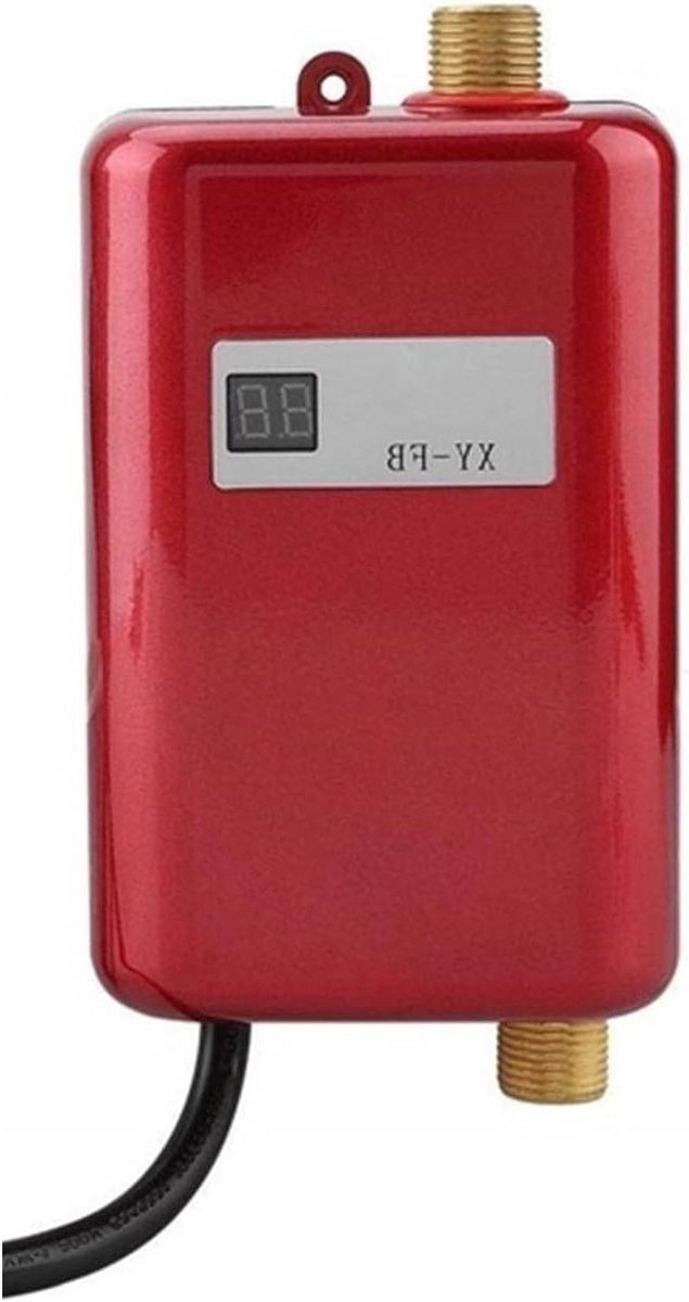 Onmiddellijke waterverwarmer, 3800W Elektrische Boiler Huishoudelijke Instant Tankless Boiler For Binnendouche Keuken Badkamer Waterverwarming(Rosso)