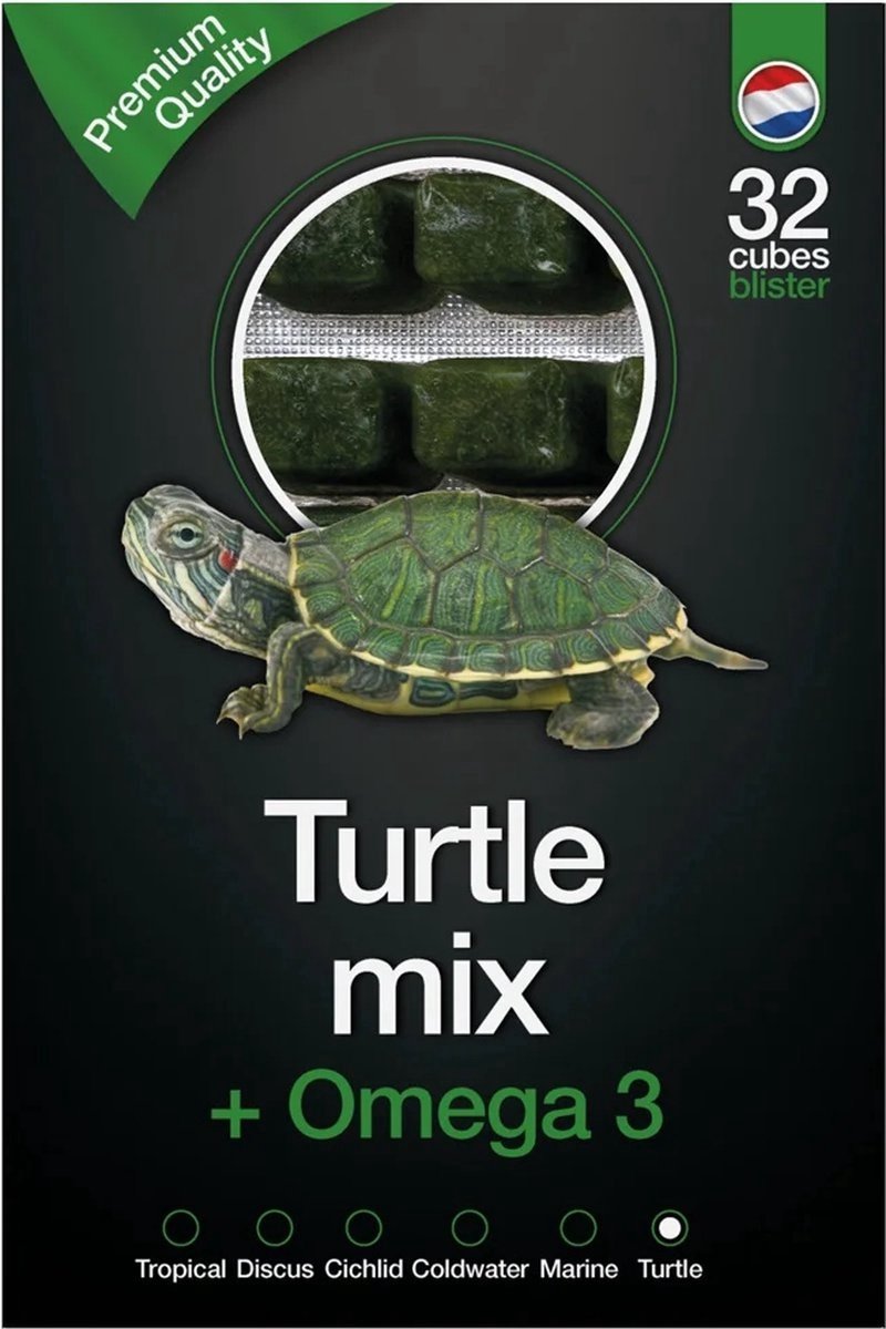 SuperFish Schildpad | Omega3 diepvriesvoer mix met portieblokjes 100 g