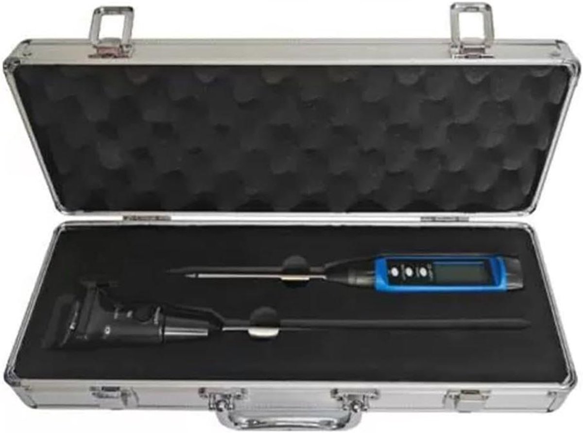 Bodem Tester Kit - pH Meter - Planten Analyse - Dubbele Meting - 138 mm Sonde - Zilver