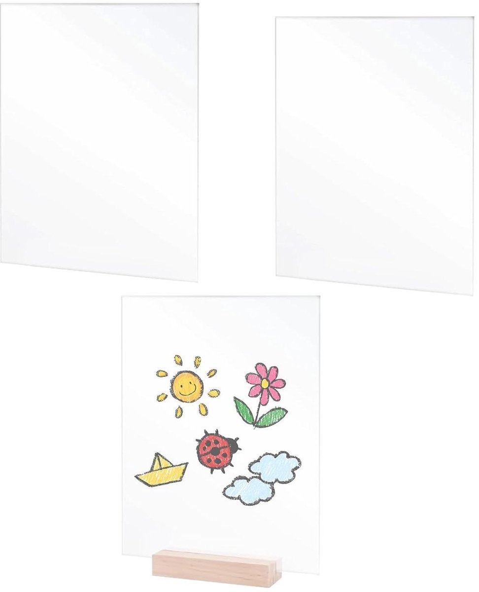 Acrylische Plaat - Transparant Bord - Huisdecoratie - UV-Beschermd Materiaal - 20x30cm - Transparant