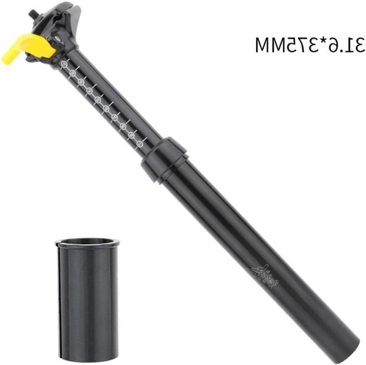 Fiets Zadelpen - Verstelbare Zadelbuis - Comfortabel Fietsen - Hydraulische Verstelling - 30.9/31.6mm - Metaal