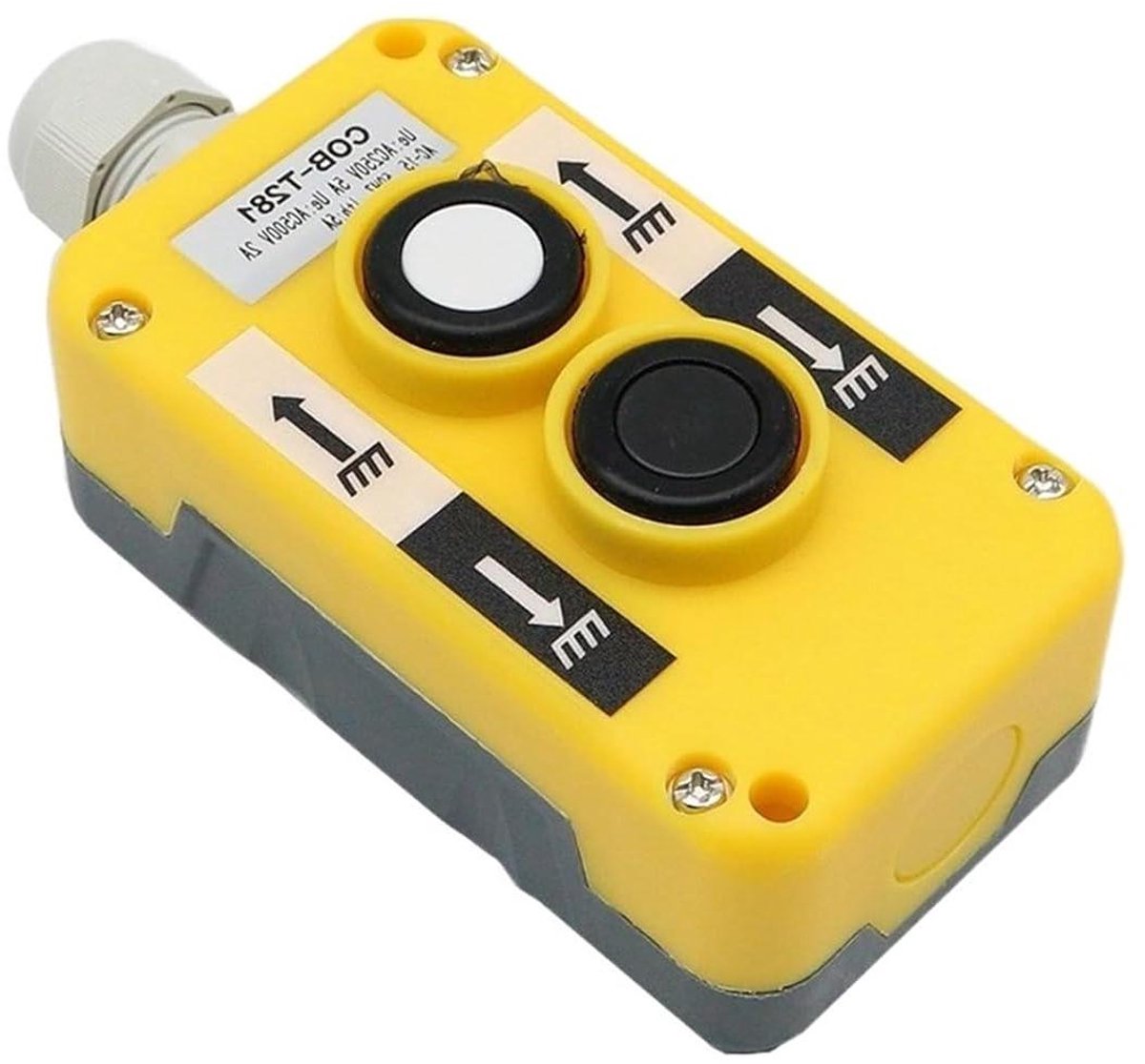 Industriële Afstandsbediening - Kraanwagen Controller - Machine Bediening - Noodstop Functionaliteit - 534 Gram - Zwart