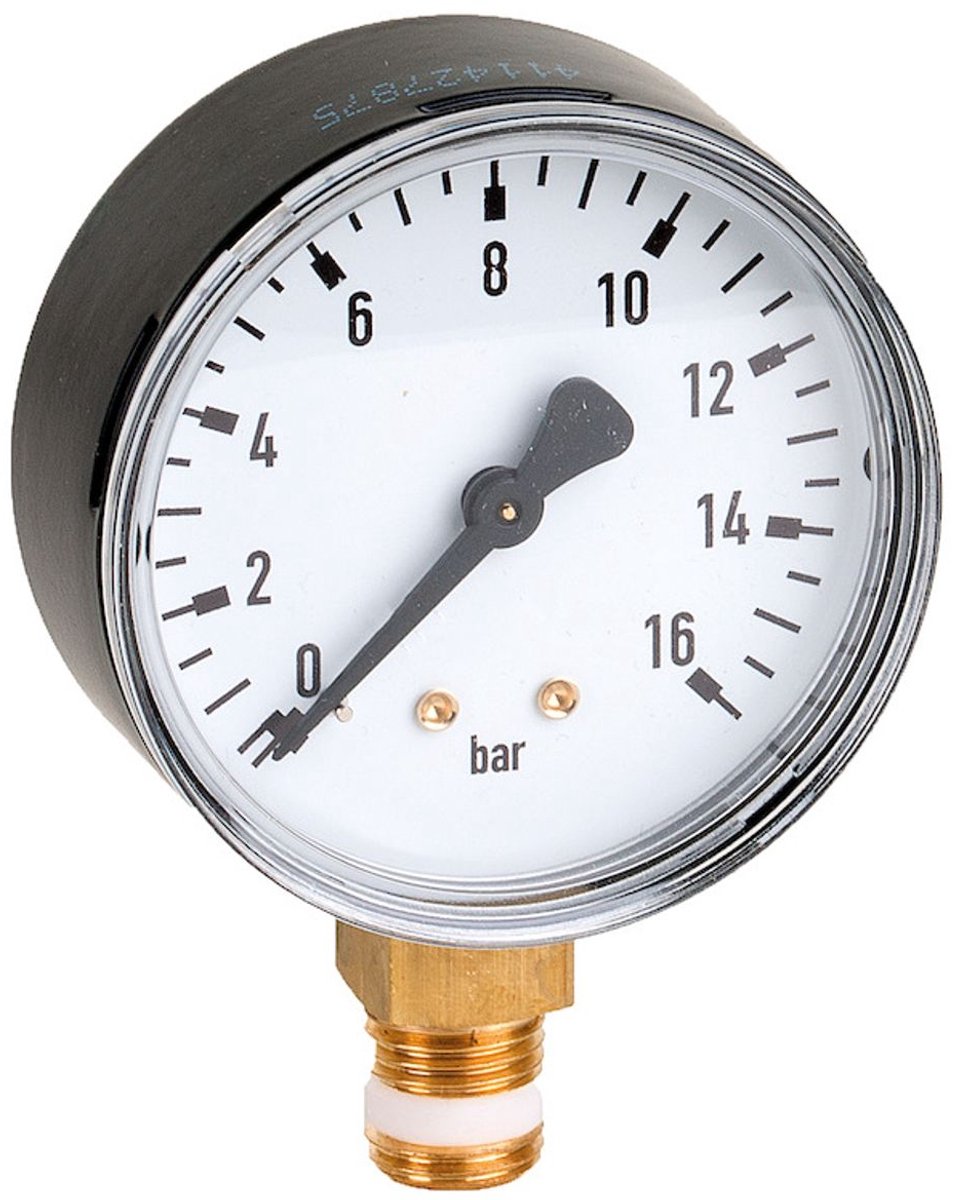Resideo Manometer M78M naar filter F78TS, R 1/4, schaalverdeling 0-16bar, M78M-A16