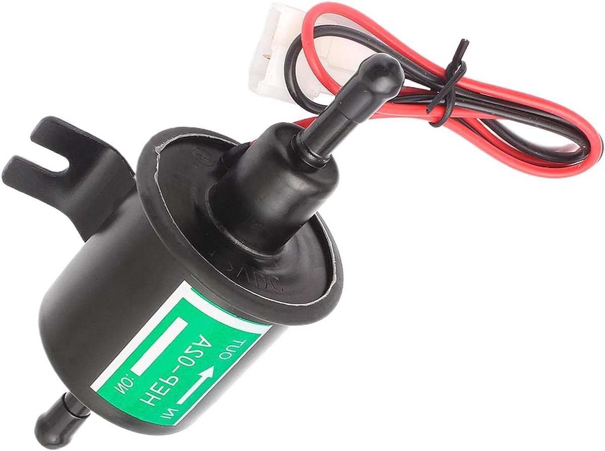 Elektrische Oliepomp - Motorfietspomp Brandstof - Motor Onderhoud - Hoge Rendementsconstructie - 12 V - Zwart