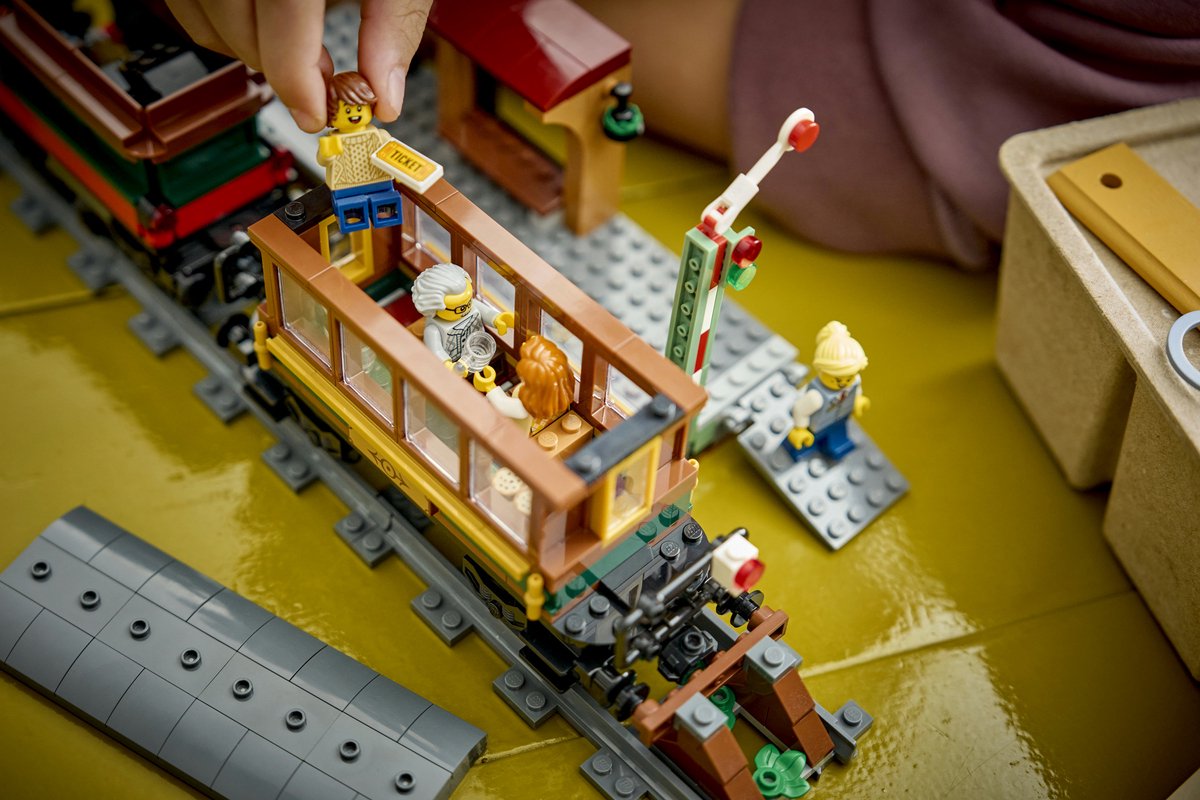 LEGO City Vintage Stoomtrein Trein Speelgoed voor Kinderen van 7 Jaar en Ouder - 60511 — afbeelding 6