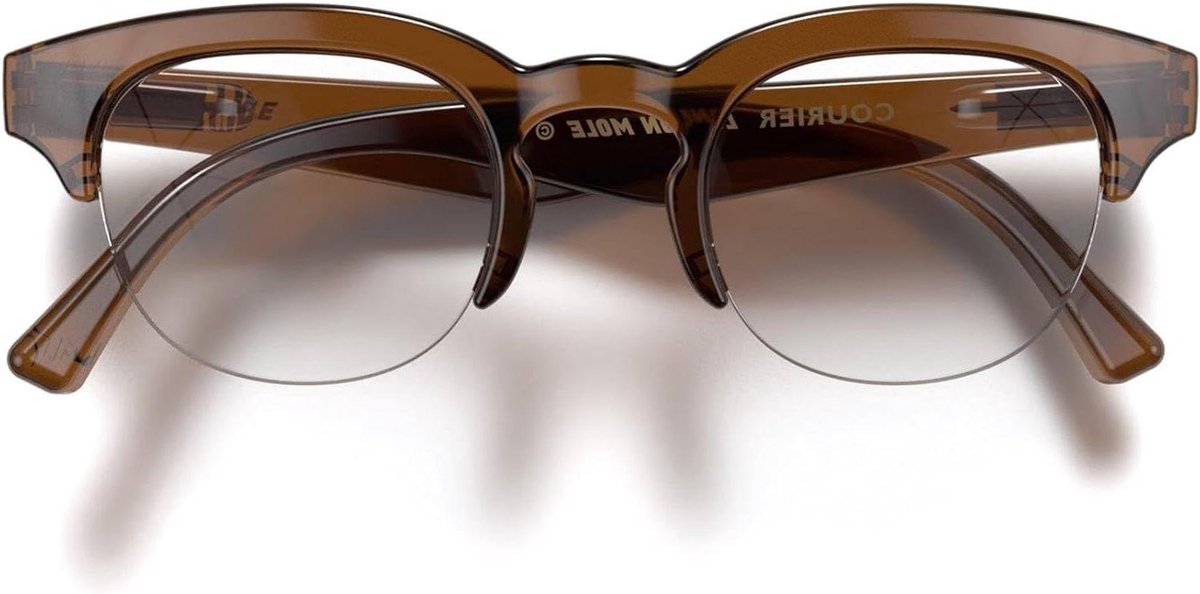 Mode Bril - Dames Heren - Stijlvolle Uitstraling - Heldere Glazen - 135 mm Breed - Transparant
