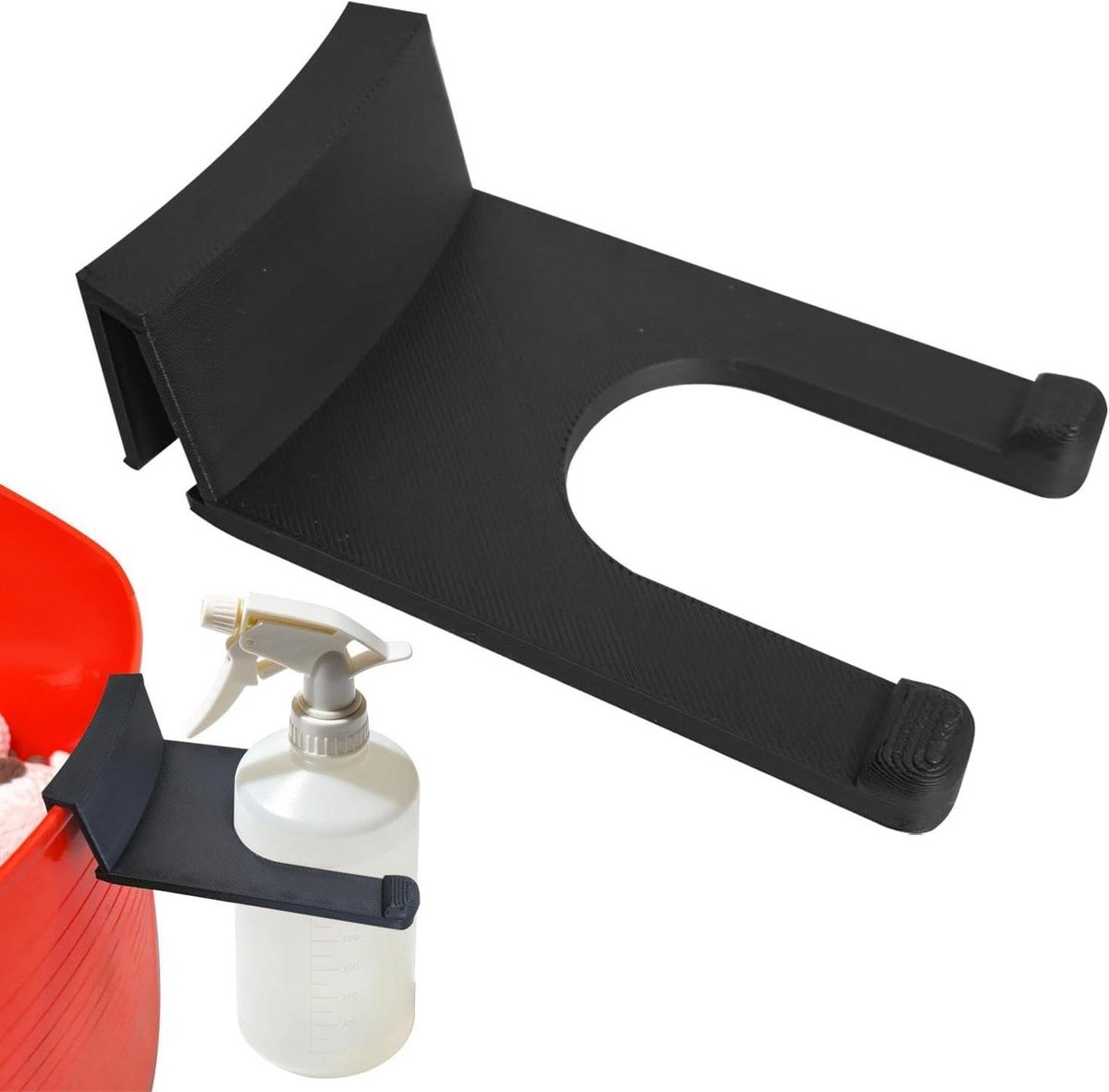 Schuimkanon Emmer Houder - Reiniging Gereedschap - Werkplek Organisatie - Snelle Montage - 10.5 cm - Meerkleurig