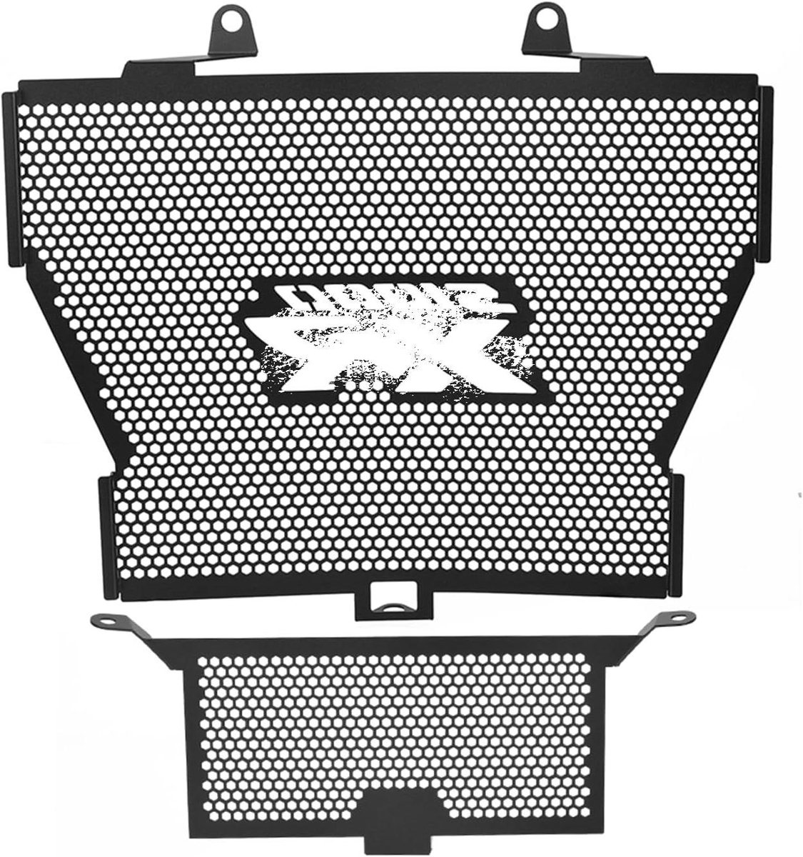 Motor Grille Beschermer - Radiator Cover - Motor Beschermen - Hoge Dichtheid Aluminium - 41x34 cm - Zwart