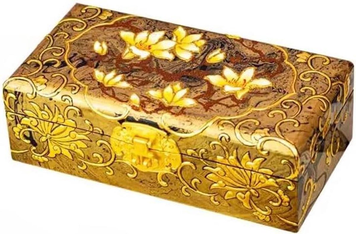 Sieradendoos Opbergdoos - Juwelendoos Organizer - Sieraden Opbergen - Meerdere Compartimenten - 22x13x9 cm - Creatief
