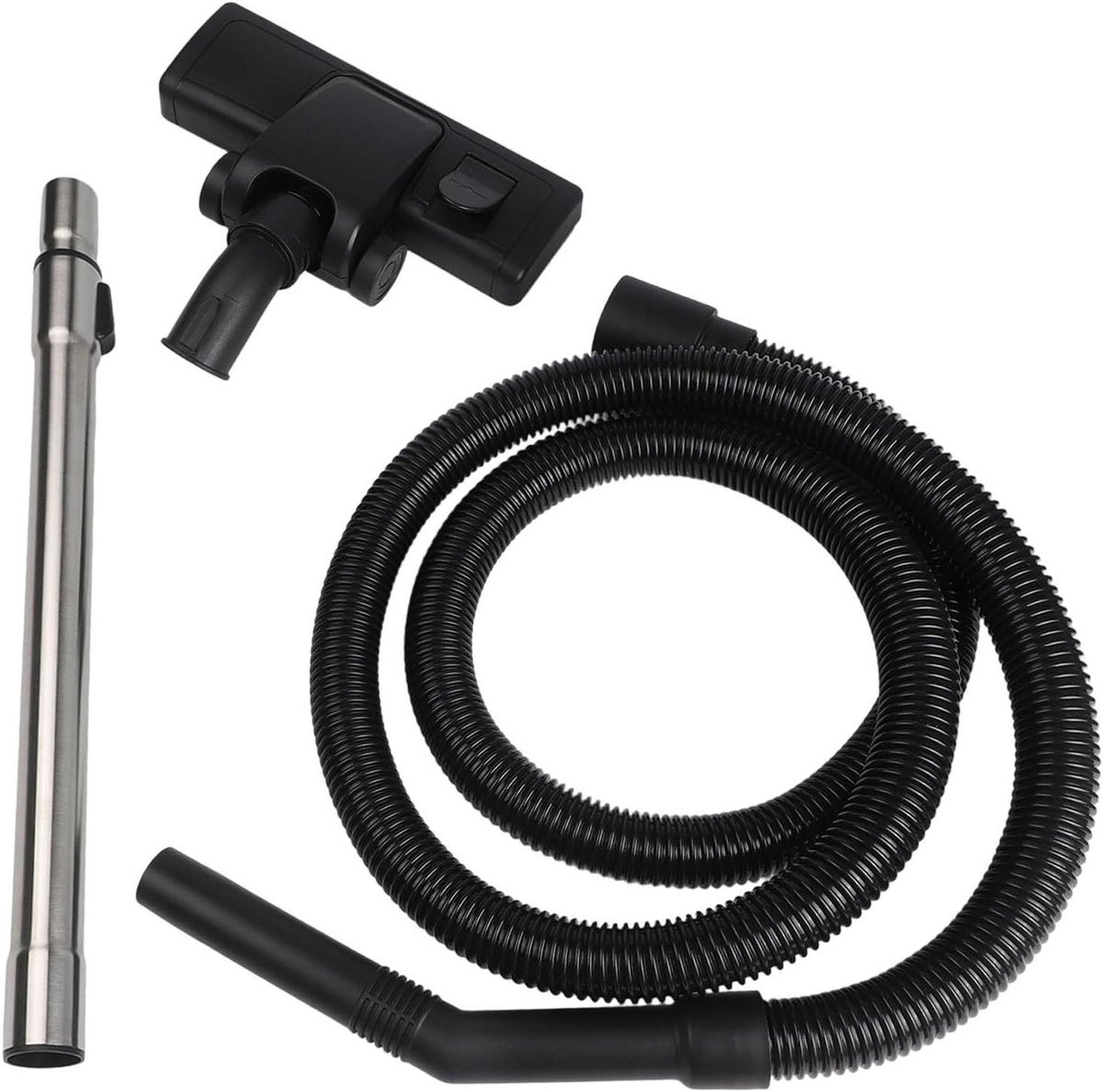 Vloerborstel Zuigkop Slang - Stofzuiger Accessoires - Grondige Reiniging - Complete Set - Standaard - Zwart