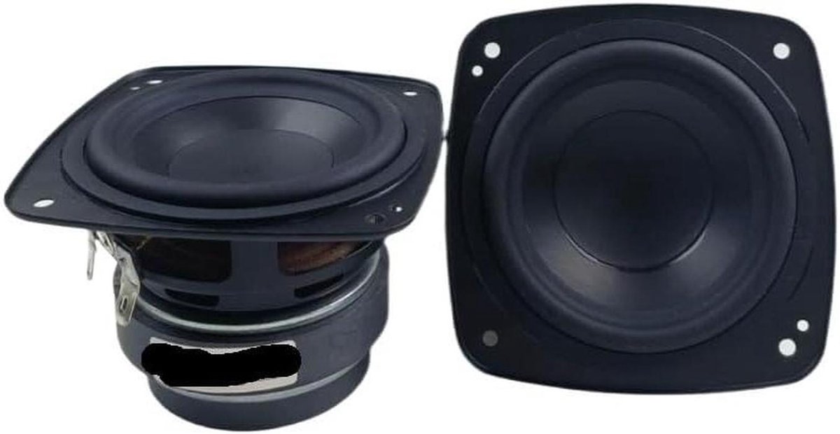 Full Range Speaker - Audio Component - Muziek Afspelen - Dubbele Magneet - 3 Inch - Zwart