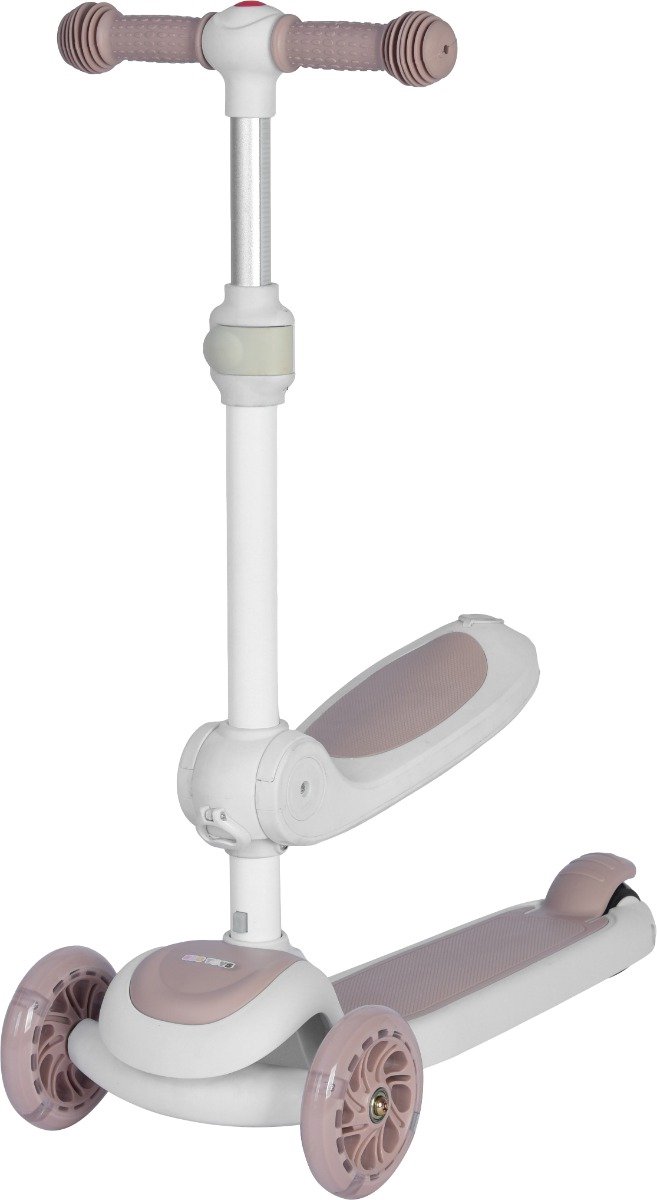 Eco Toys Siem Wit/Beige 2-in-1 Step/Loopfiets