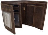 OI Unisexe Billfold Brown Hunter en cuir