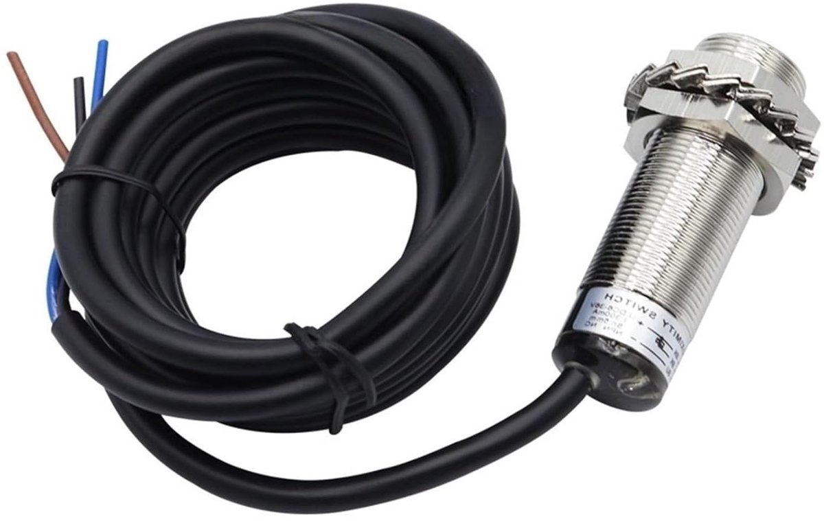 HLJ18A3-5-Z/P1 waterdichte naderingssensor m18 DC inductieve sensor, drie normaal open PNP-kabels (DC Second Line normaal gesloten)