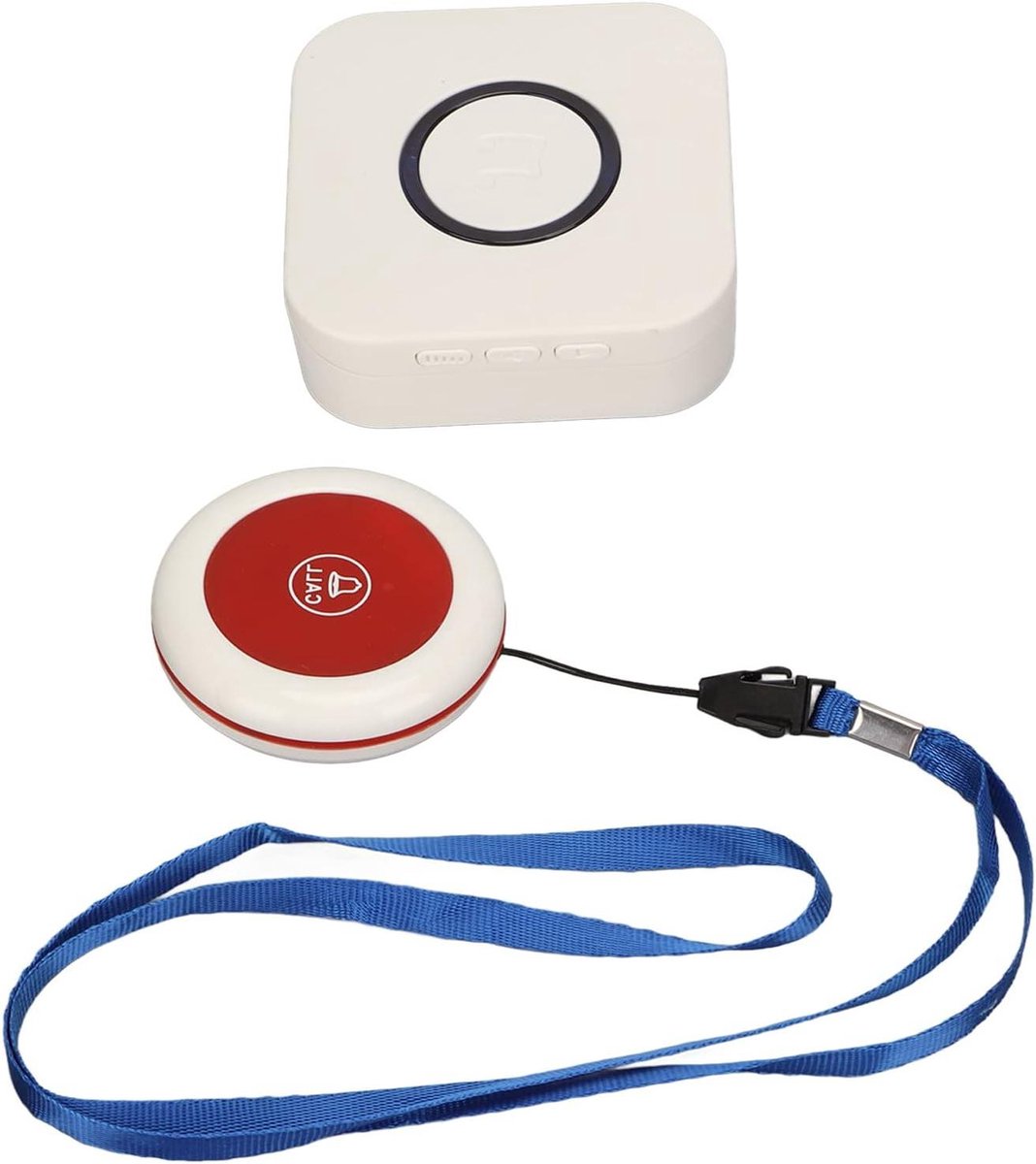 Oproepknop Systeem - Verzorger Alarm - Noodhulp Bieden - Draadloos Lange Afstand - 330 Meter Bereik - Wit