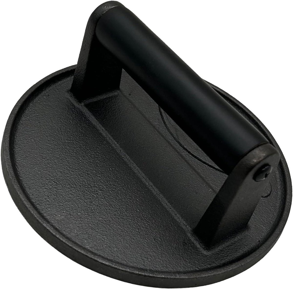 Hamburgerpers Gietijzer - Burgerpers Grill - Perfecte Hamburgers Maken - Gelijkmatig Garen - Diameter 16.5 cm - Zwart