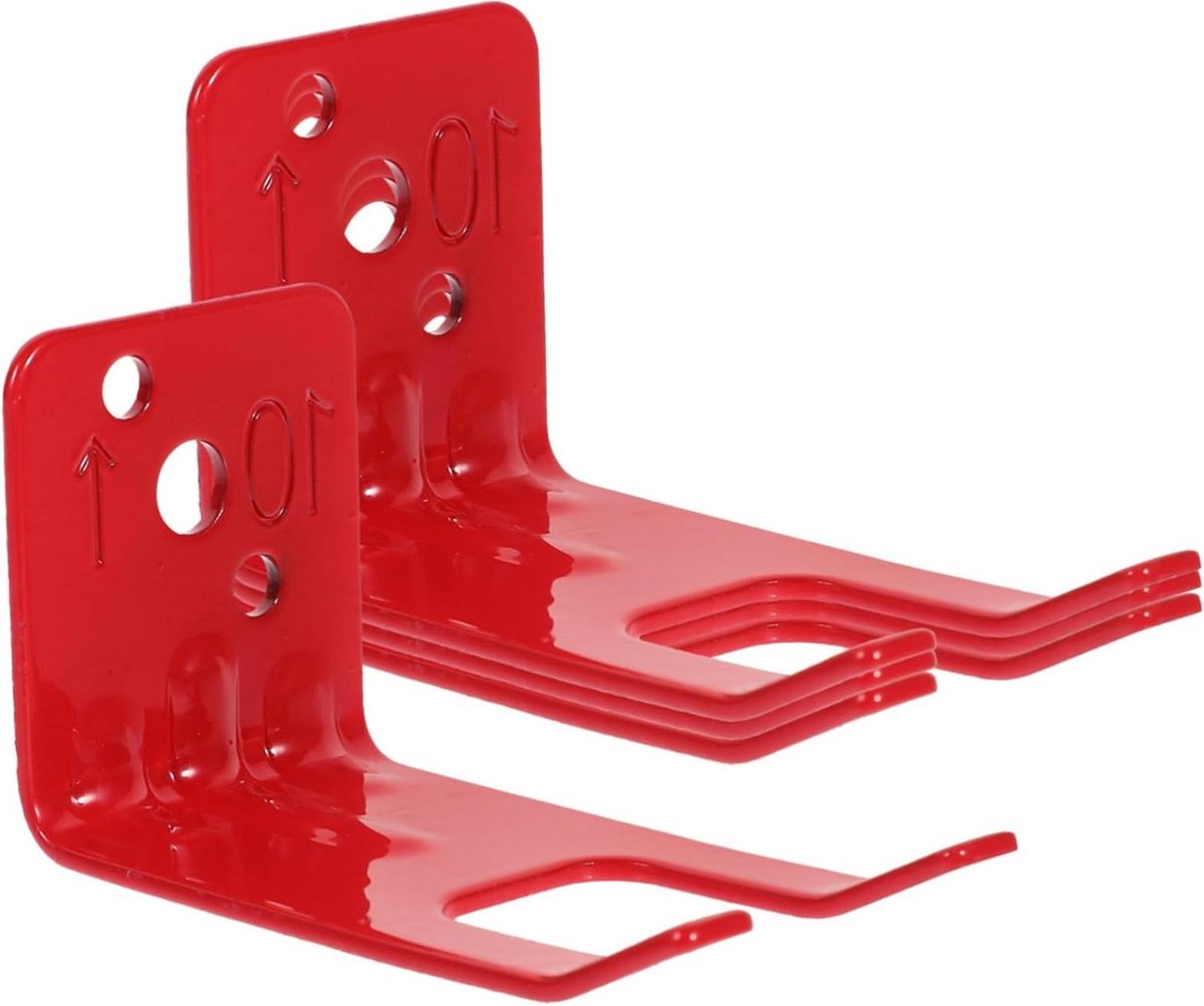 Brandblusser Beugel - Muurhouder Haak - Veiligheid Thuis - Universele Maat - 9x5x4.5 cm - Rood