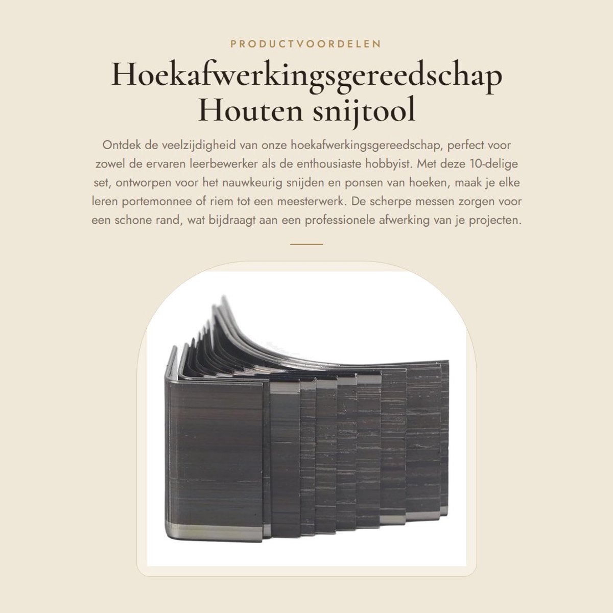 Dailygoods- Hoekschaar Compact - 10 Stuks - Hoekrandtrimmer - Hoogwaardige Materialen - Scherp Mes - Gemakkelijk in Gebruik - 23,8 mm Bladhoogte - Hoekpons