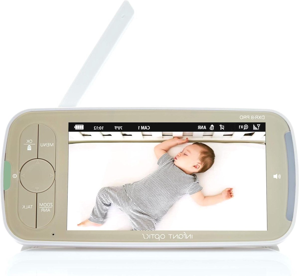 Monitor Unit - Babyfoon Beeldscherm - Baby Toezicht - Alleen PRO Compatibel - 720p Resolutie - Wit