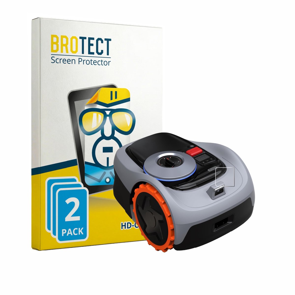 BROTECT - Screenprotector voor Navimow i105E+ - Folie Beschermfolie transparant 2 Stuks